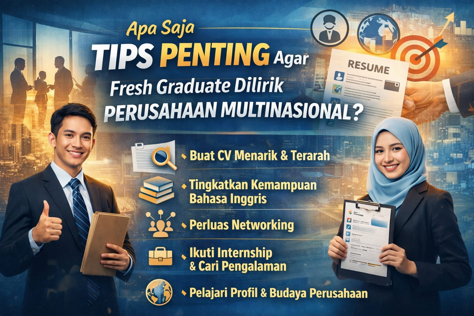 Apa Saja Tips Penting Agar Fresh Graduate Dilirik Perusahaan Multinasional?