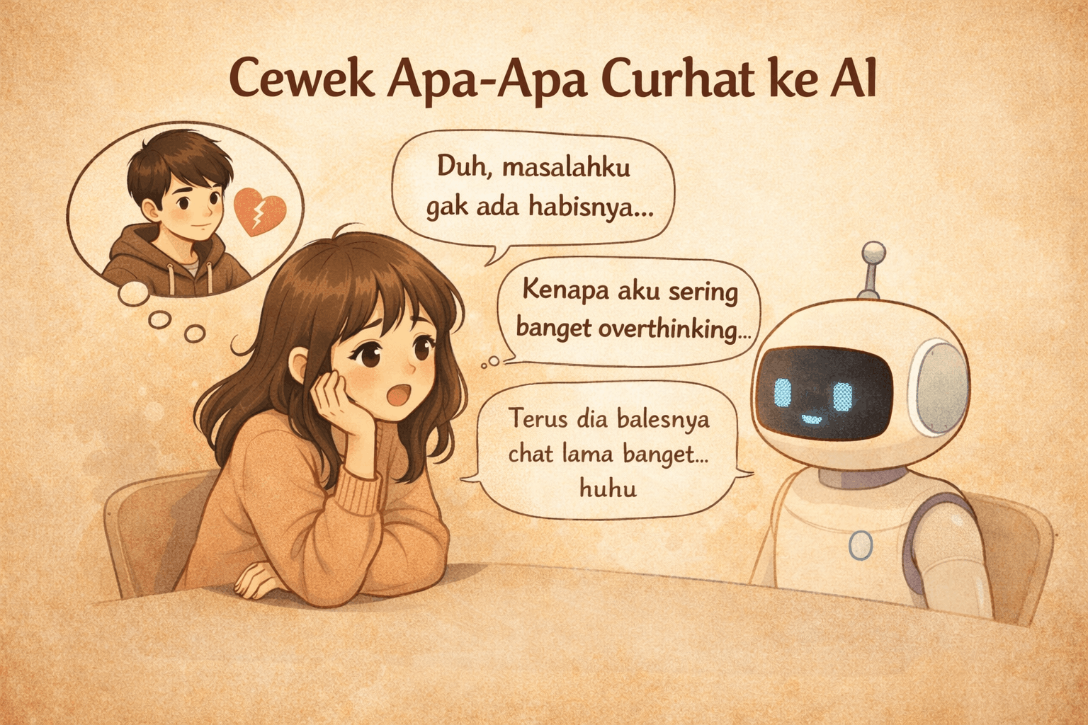 Cewek Apa Apa Curhat ke AI