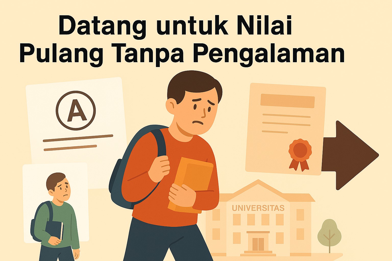 Datang untuk Nilai Pulang Tanpa Pengalaman