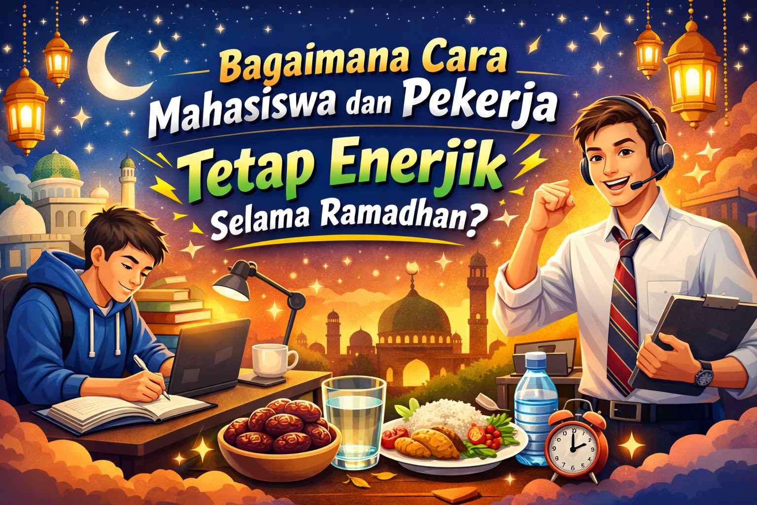 Bagaimana Cara Mahasiswa dan Pekerja Tetap Enerjik Selama Ramadhan?