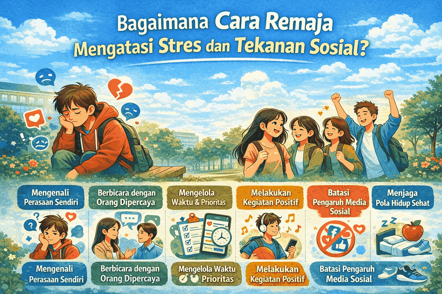 Bagaimana Cara Remaja Mengatasi Stres dan Tekanan Sosial?