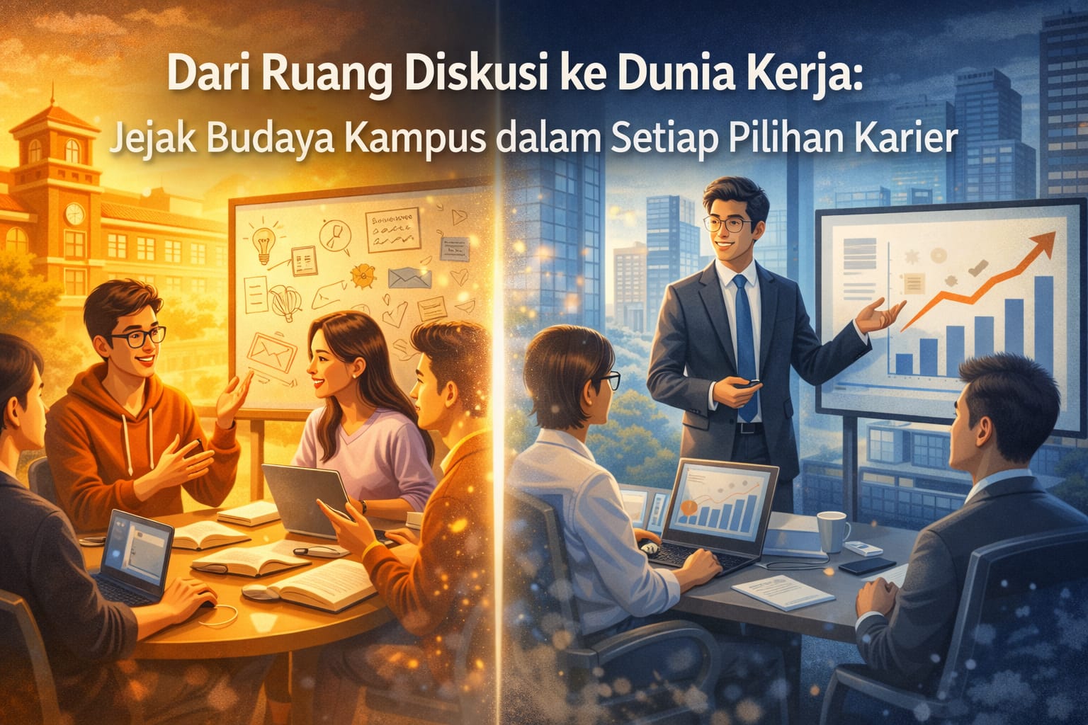 Dari Ruang Diskusi ke Dunia Kerja Jejak Budaya Kampus dalam Setiap Pilihan Karier