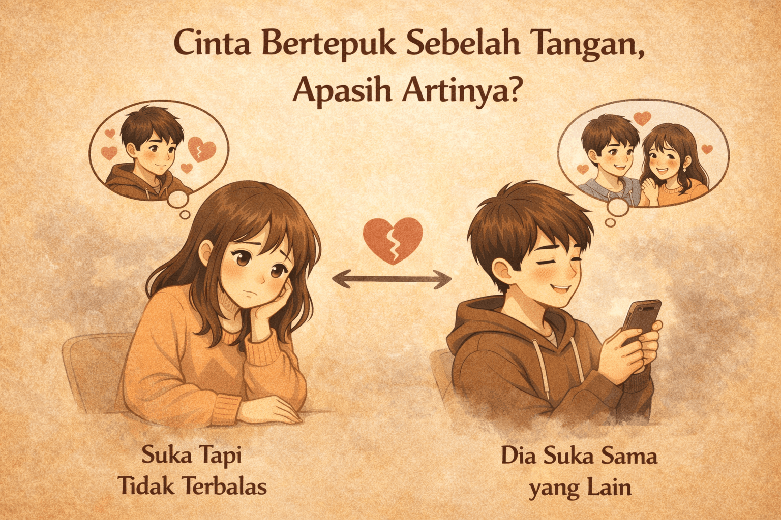 Cinta Bertepuk Sebelah Tangan, Apasih Artinya
