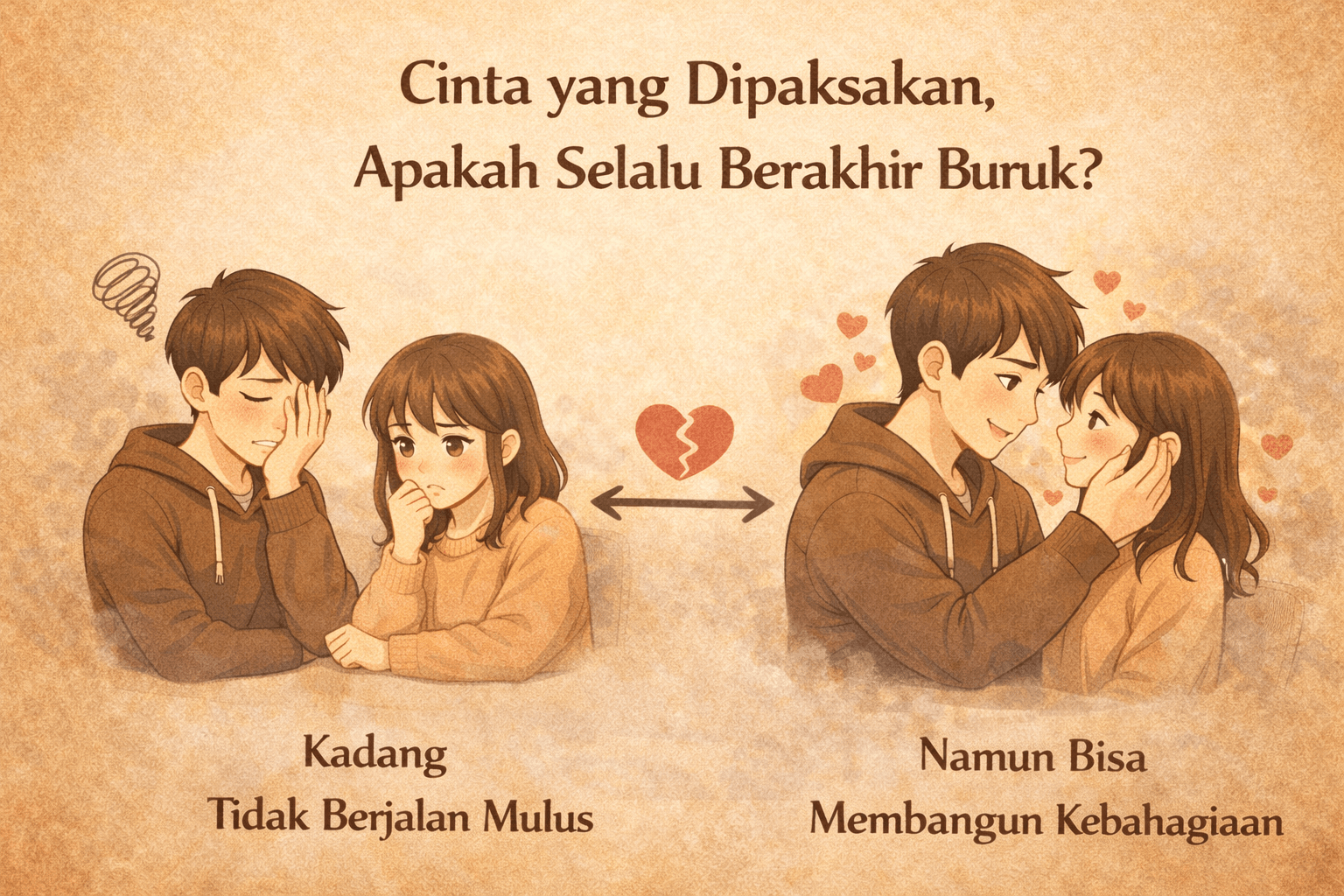 Cinta yang Dipaksakan, Apakah Selalu Berakhir Buruk