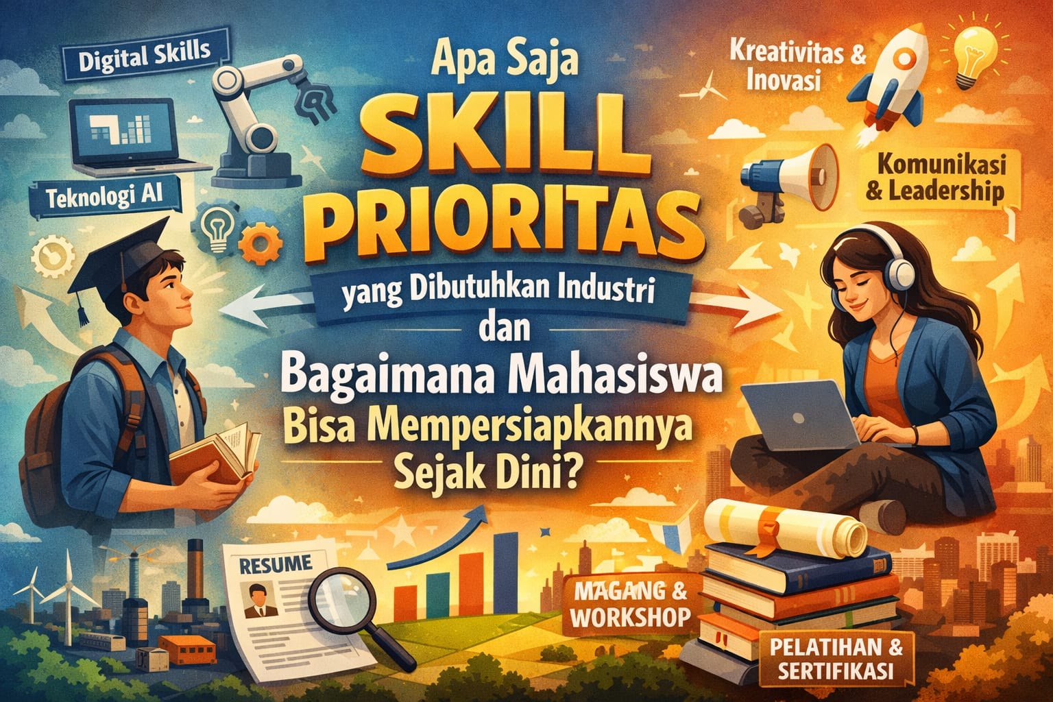 Apa Saja Skill Prioritas yang Dibutuhkan Industri dan Bagaimana Mahasiswa Bisa Mempersiapkannya Sejak Dini?