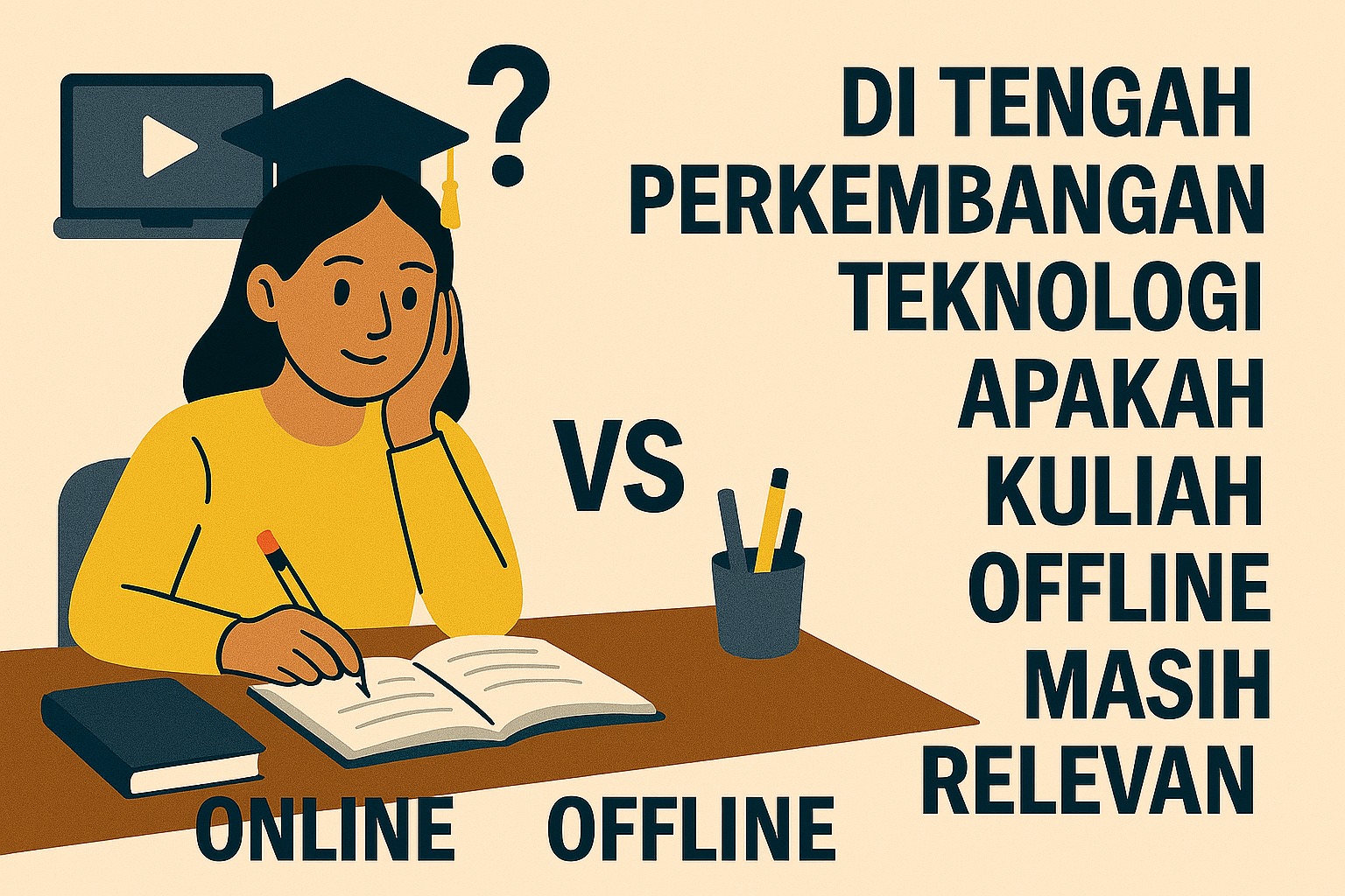 Di Tengah Perkembangan Teknologi Apakah Kuliah Offline Masih Relevan