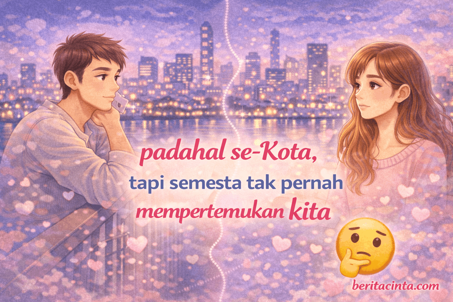 Padahal Se Kota, Tapi Semesta Tak Pernah Mempertemukan Kita