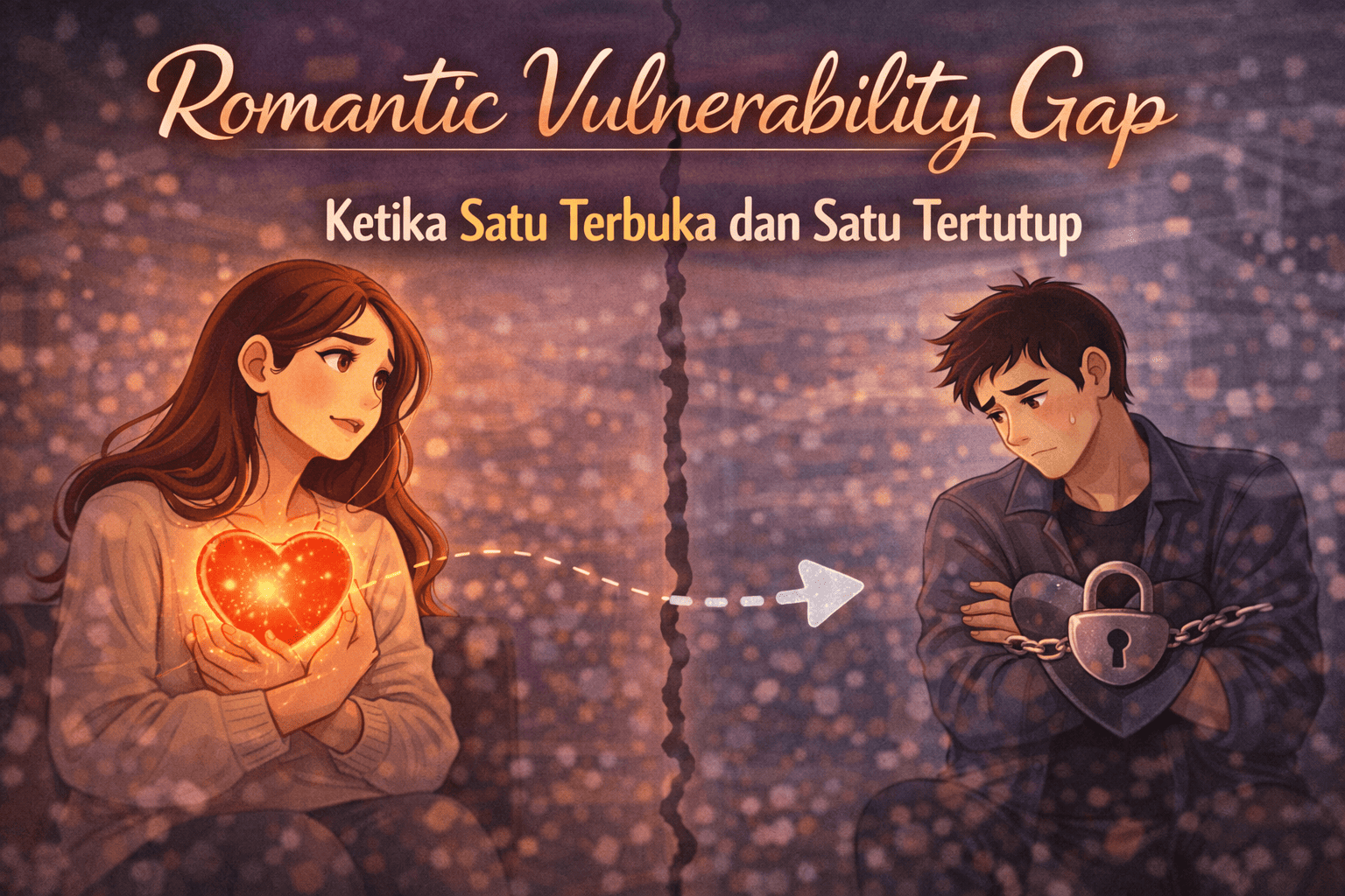 Romantic Vulnerability Gap Ketika Satu Terbuka dan Satu Tertutup
