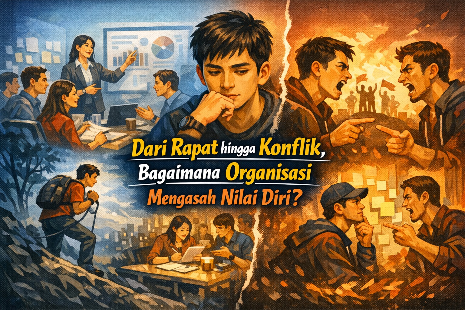 Dari Rapat hingga Konflik, Bagaimana Organisasi Mengasah Nilai Diri?