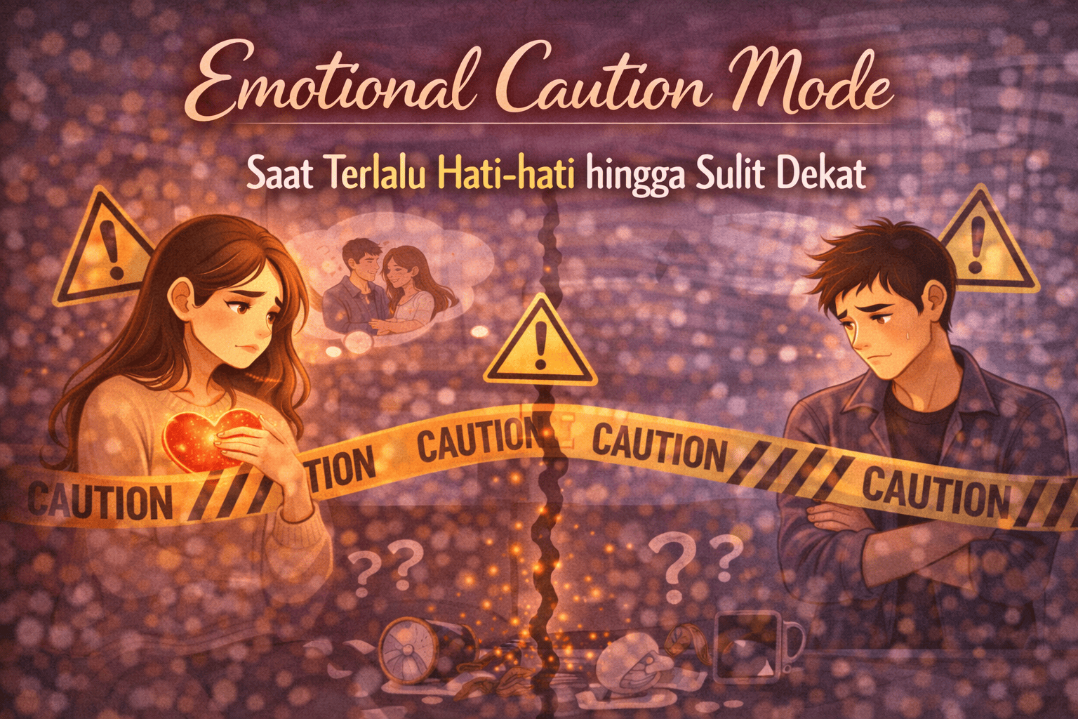 Emotional Caution Mode Saat Terlalu Hati Hati hingga Sulit Dekat