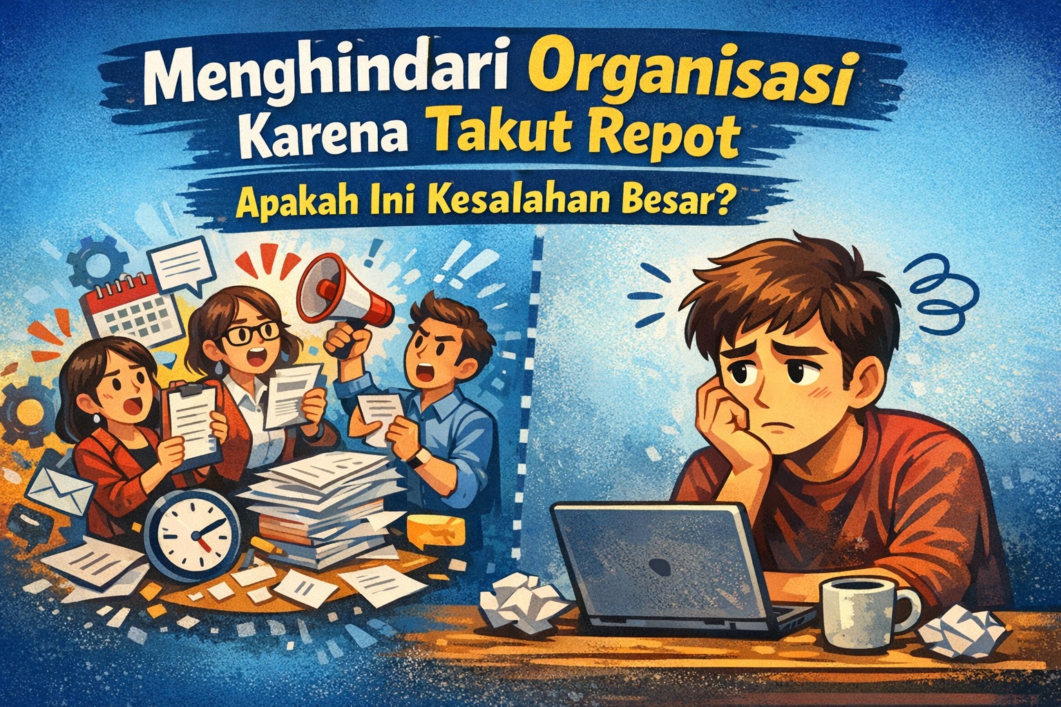 Menghindari Organisasi Karena Takut Repot Apakah Ini Kesalahan Besar.