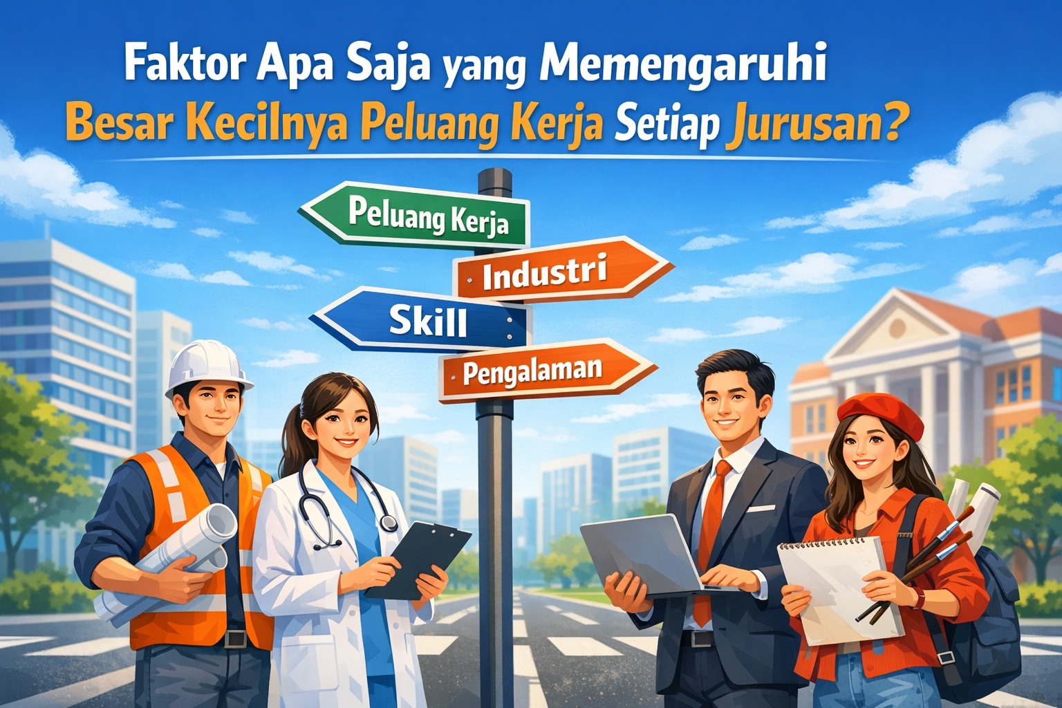 Faktor apa saja yang memengaruhi besar kecilnya peluang kerja setiap jurusan?