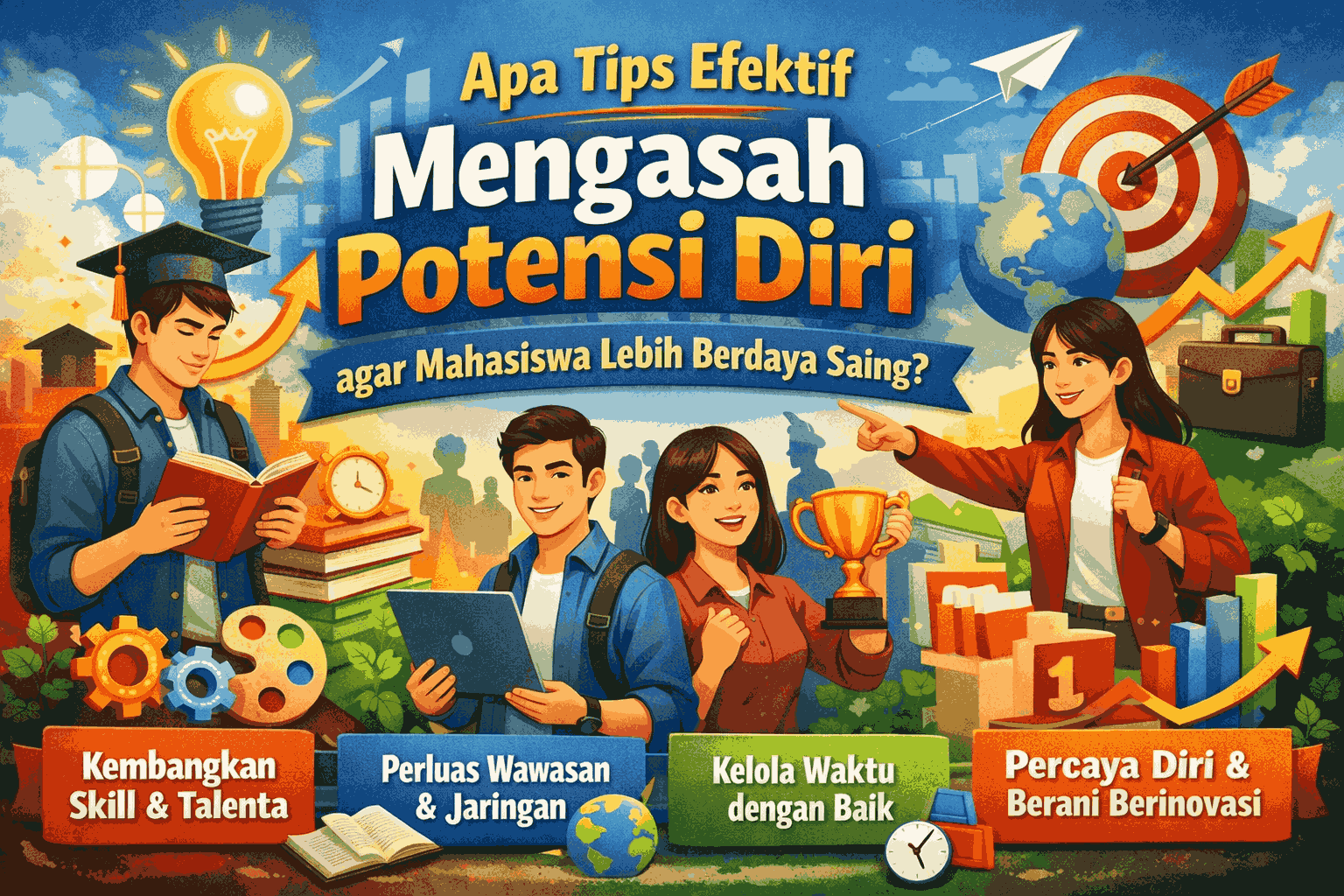 Apa Tips Efektif Mengasah Potensi Diri agar Mahasiswa Lebih Berdaya Saing?