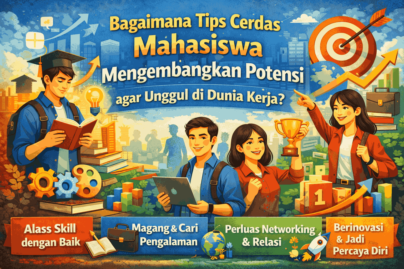 Bagaimana Tips Cerdas Mahasiswa Mengembangkan Potensi agar Unggul di Dunia Kerja?