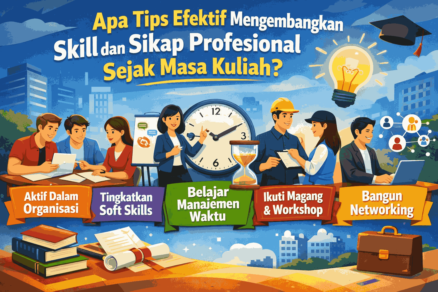 Apa Tips Efektif Mengembangkan Skill Dan Sikap Profesional Sejak Masa Kuliah?