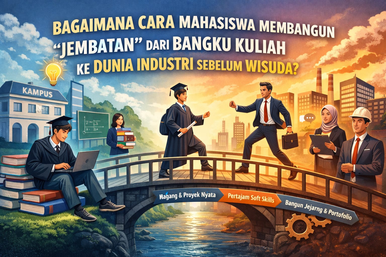 Bagaimana Cara Mahasiswa Membangun “Jembatan” dari Bangku Kuliah ke Dunia Industri Sebelum Wisuda