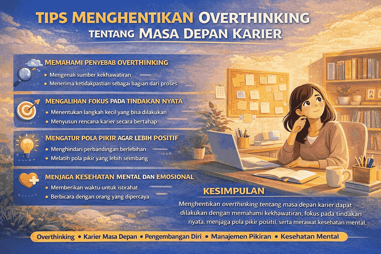 Tips Menghentikan Overthinking Tentang Masa Depan Karier