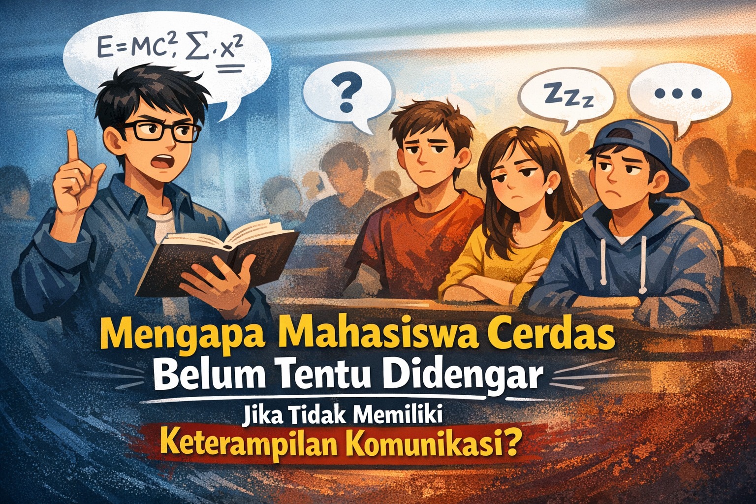 Mengapa Mahasiswa Cerdas Belum Tentu Didengar Jika Tidak Memiliki Keterampilan Komunikasi?