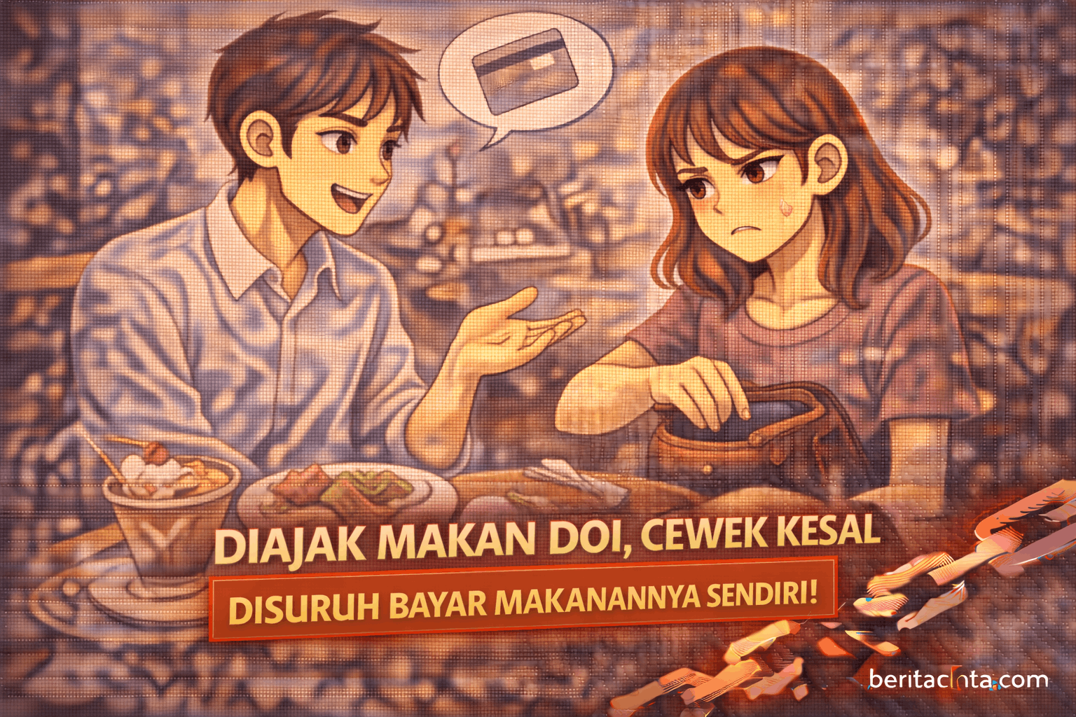 Diajak Makan Doi, Cewek Kesal Disuruh Bayar Makanannya Sendiri!