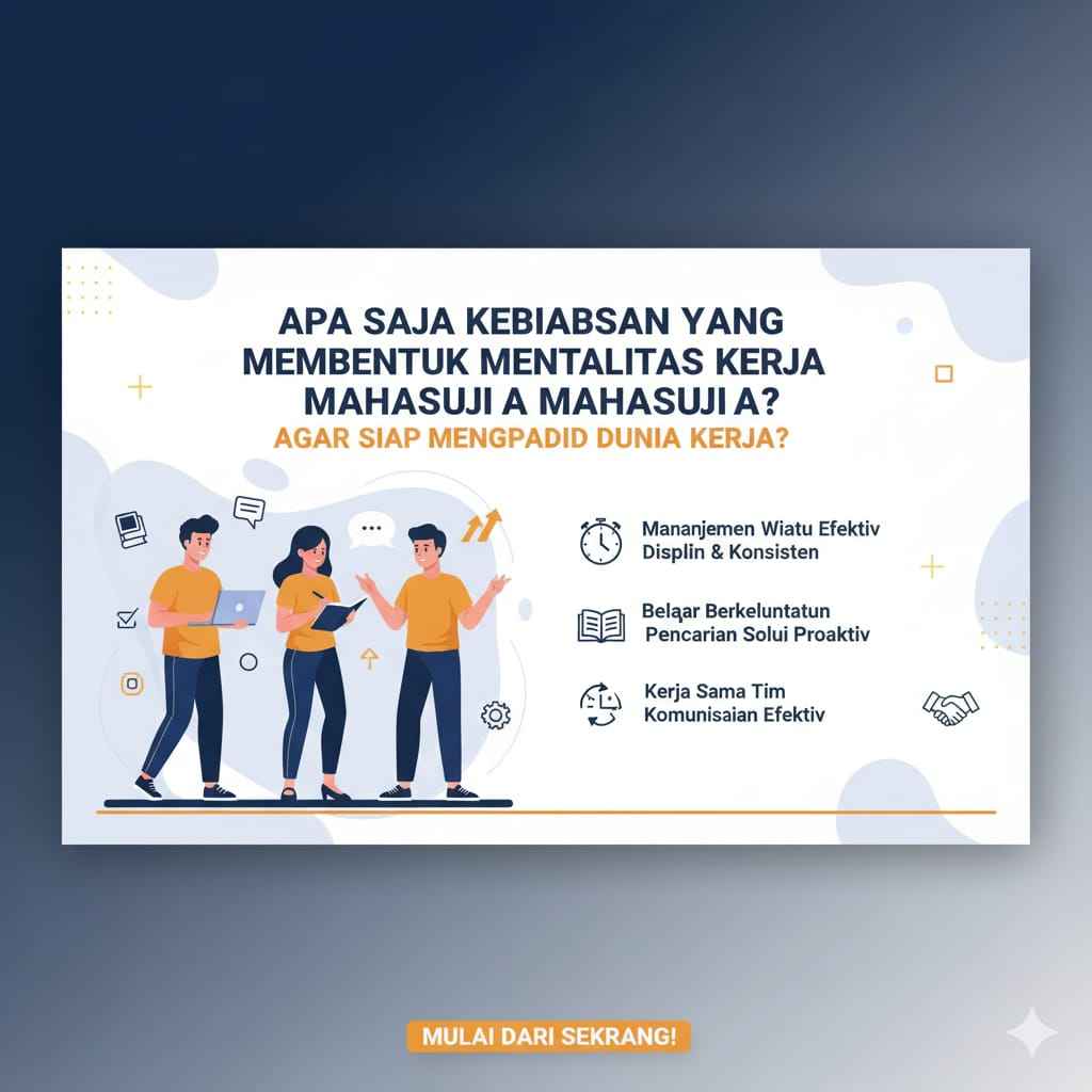 Apa Saja Kebiasaan yang Membentuk Mentalitas Kerja Mahasiswa Agar Siap Menghadapi Dunia Kerja?