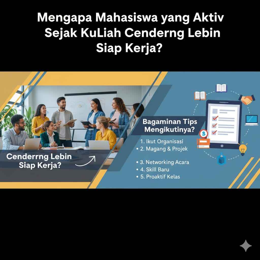 Mengapa Mahasiswa yang Aktif Sejak Kuliah Cenderung Lebih Siap Kerja dan Bagaimana Tips Mengikutinya?