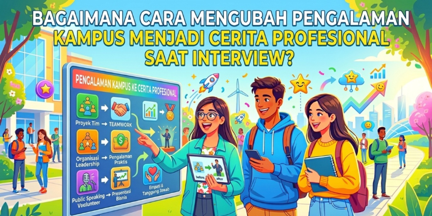 Bagaimana Cara Mengubah Pengalaman Kampus Menjadi Cerita Profesional saat Interview?