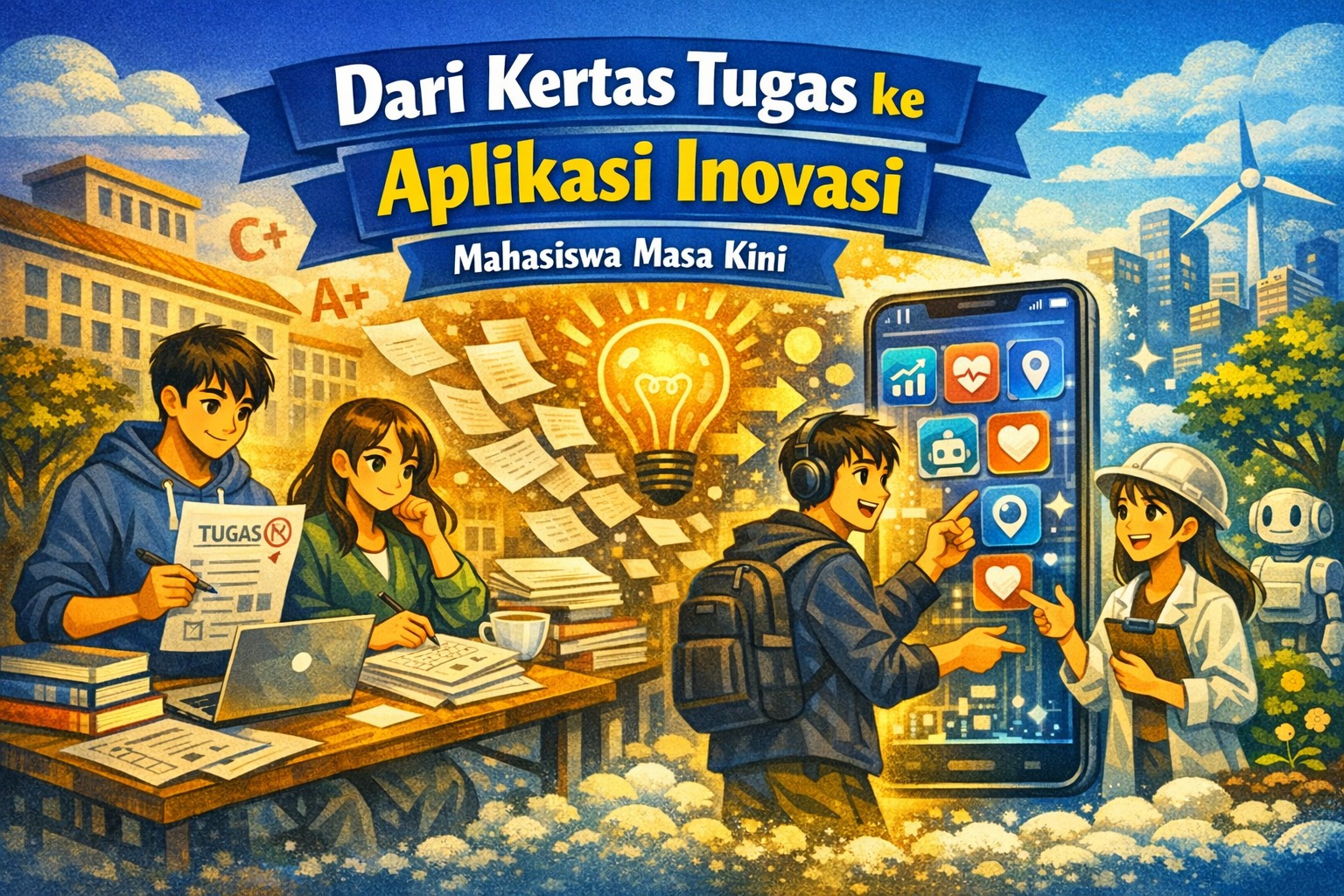 Dari Kertas Tugas ke Aplikasi Inovasi Mahasiswa Masa Kini