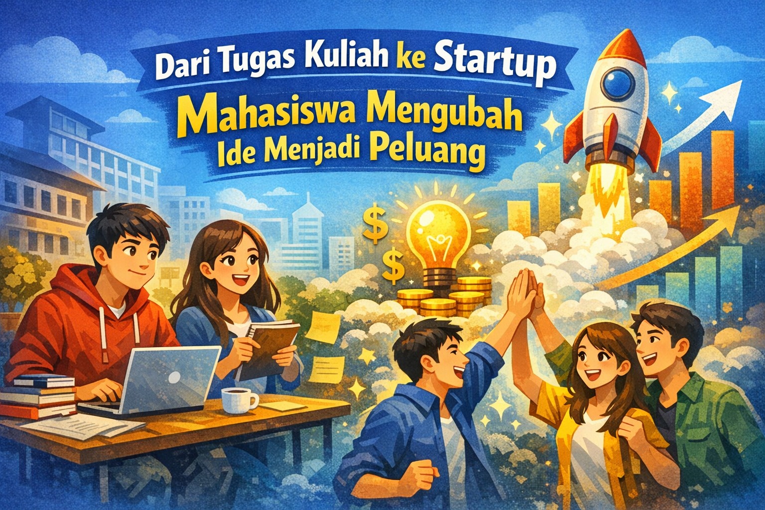Dari Tugas Kuliah ke Startup Mahasiswa Mengubah Ide Menjadi Peluang