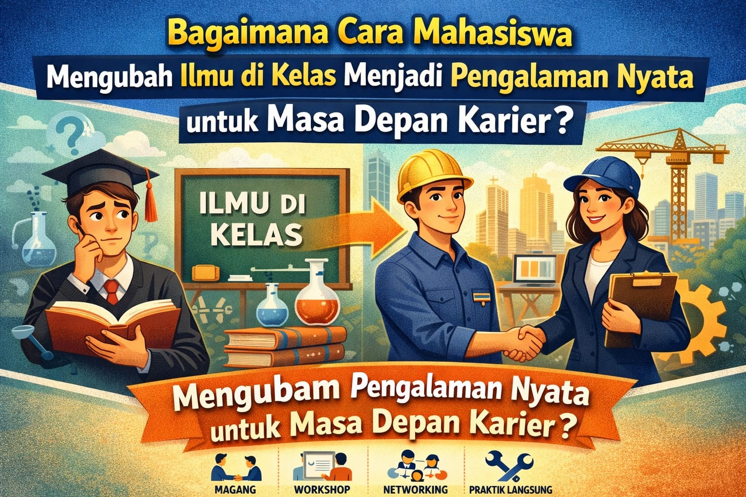Bagaimana Cara Mahasiswa Mengubah Ilmu Di Kelas Menjadi Pengalaman Nyata Untuk Masa Depan Karier?