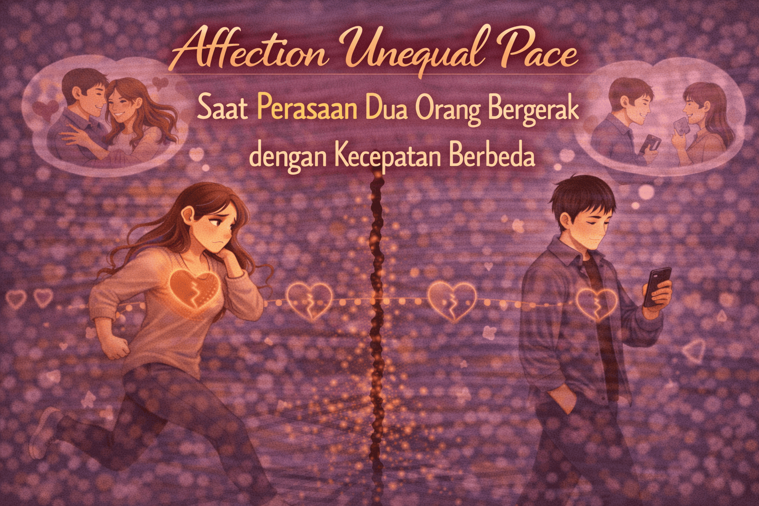 Affection Unequal Pace Saat Perasaan Dua Orang Bergerak dengan Kecepatan Berbeda