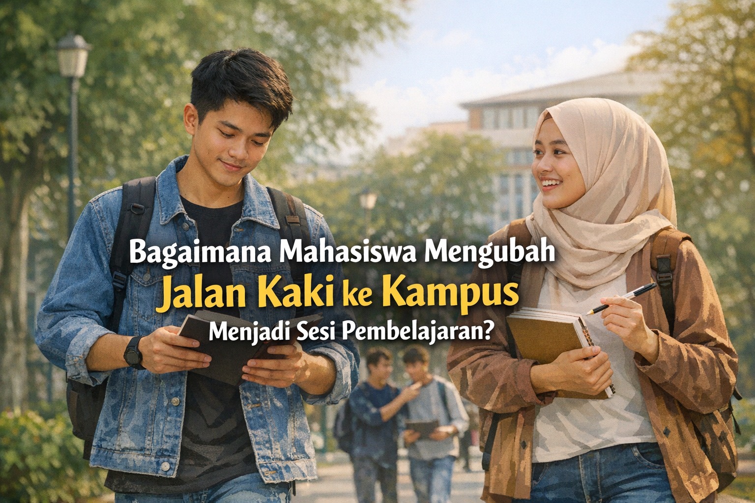 Bagaimana Mahasiswa Mengubah Jalan Kaki ke Kampus Menjadi Sesi Pembelajaran?