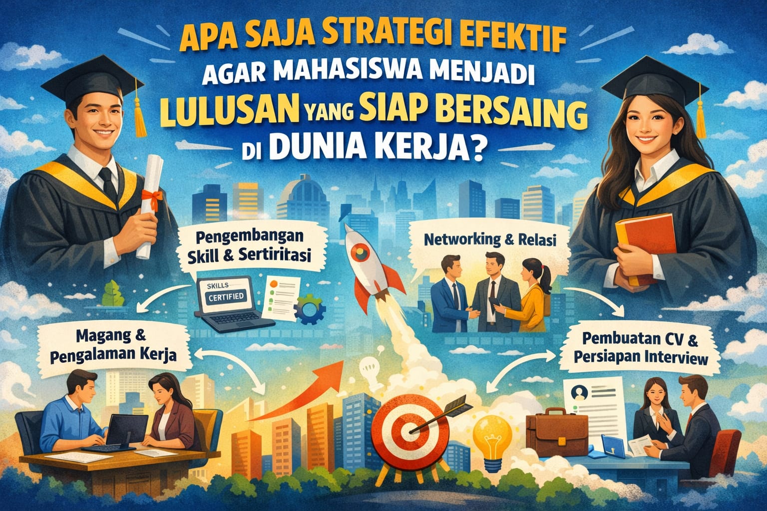 Apa Saja Strategi Efektif Agar Mahasiswa Menjadi Lulusan yang Siap Bersaing di Dunia Kerja?