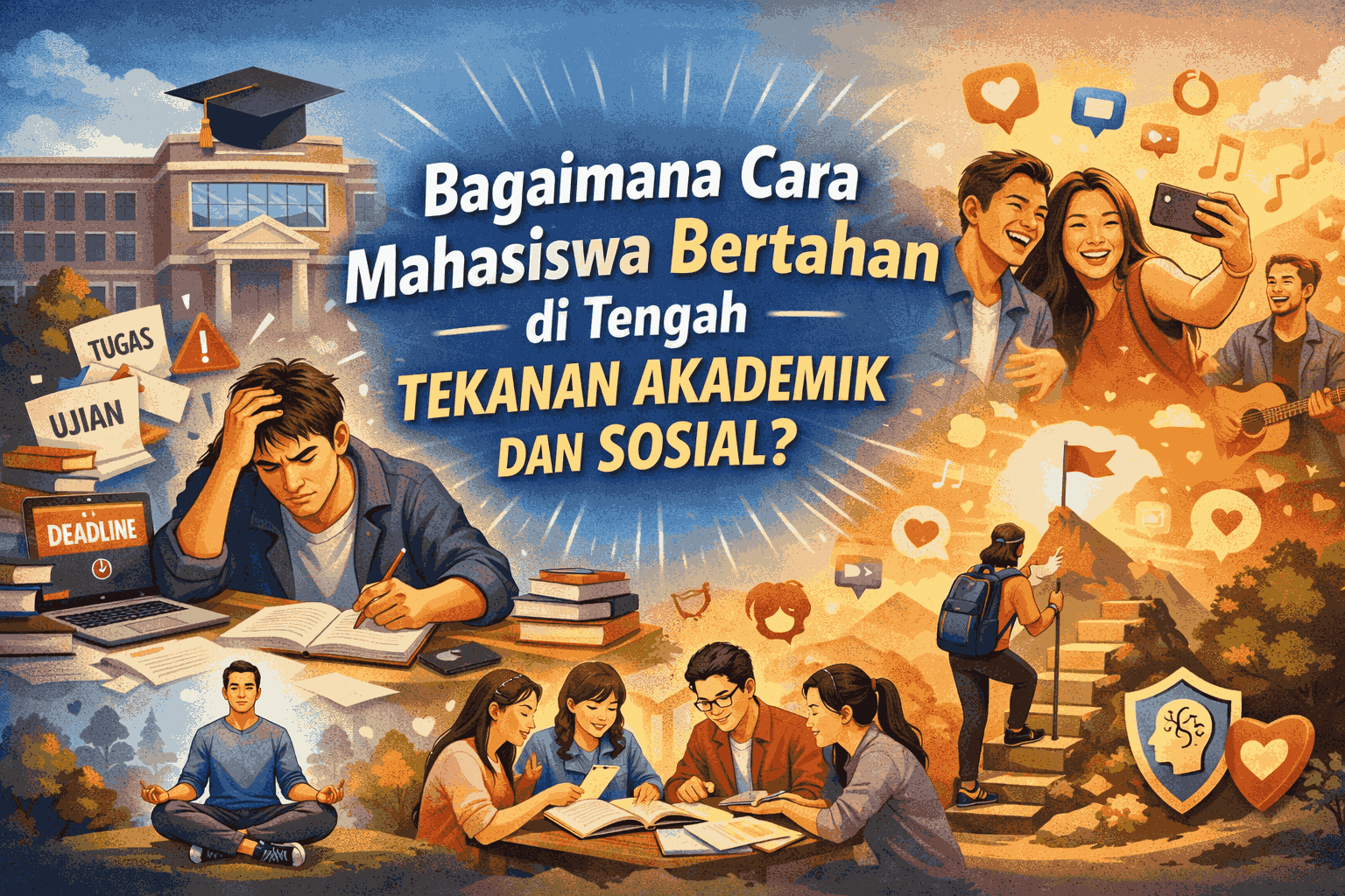 Bagaimana Cara Mahasiswa Bertahan di Tengah Tekanan Akademik dan Sosial?