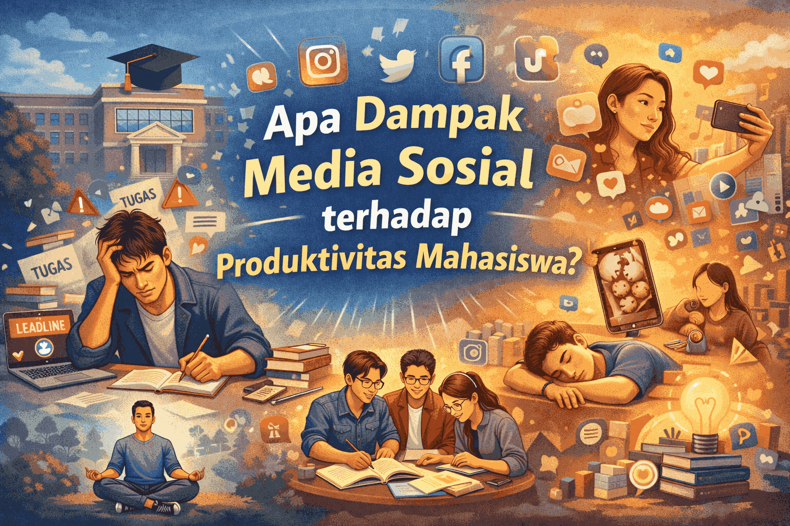 Apa Dampak Media Sosial terhadap Produktivitas Mahasiswa?