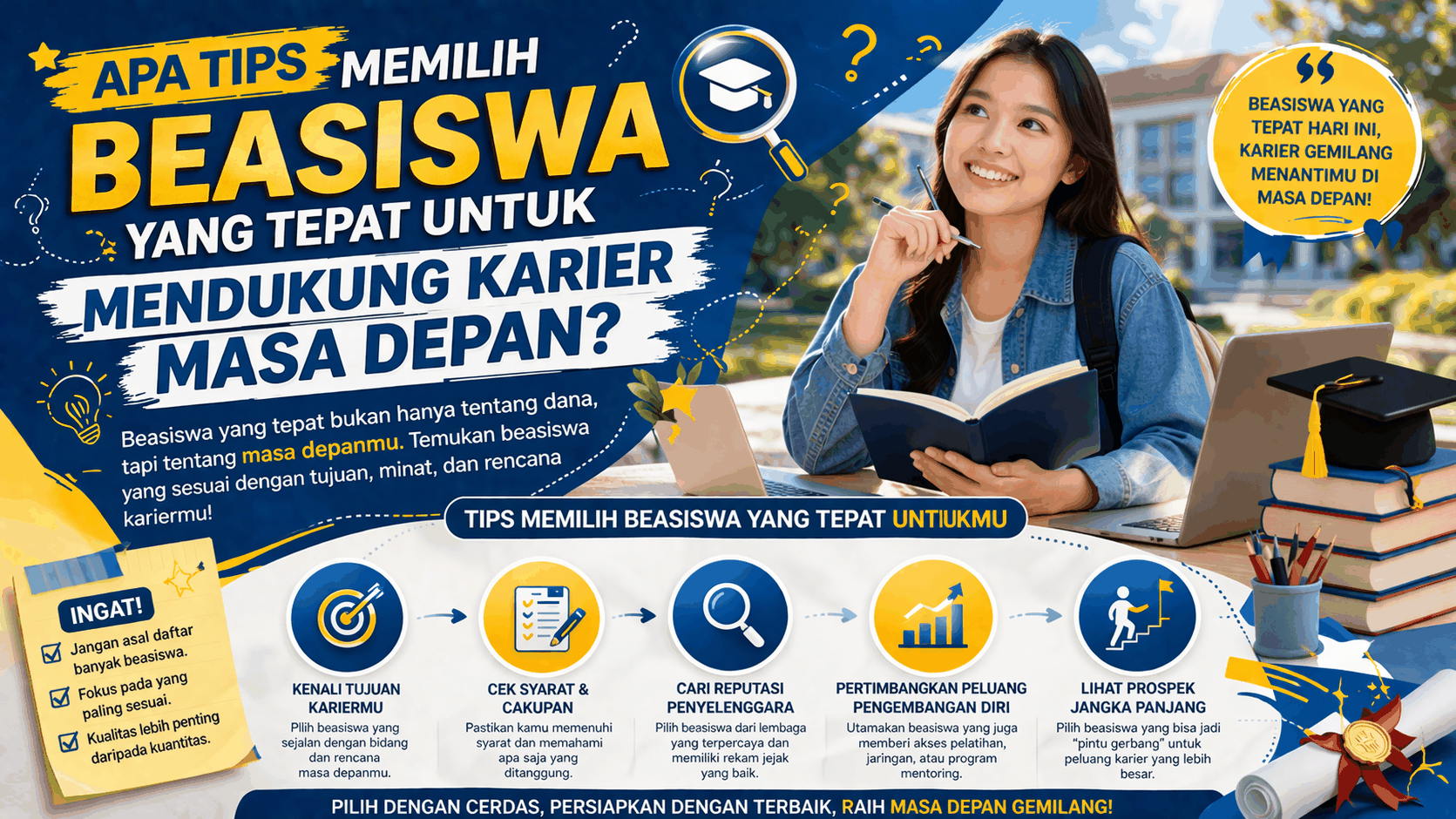 Apa Tips Memilih Beasiswa Yang Tepat Untuk Mendukung Karier Masa Depan?