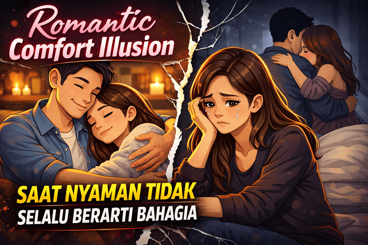 Romantic Comfort Illusion Saat Nyaman Tidak Selalu Berarti Bahagia