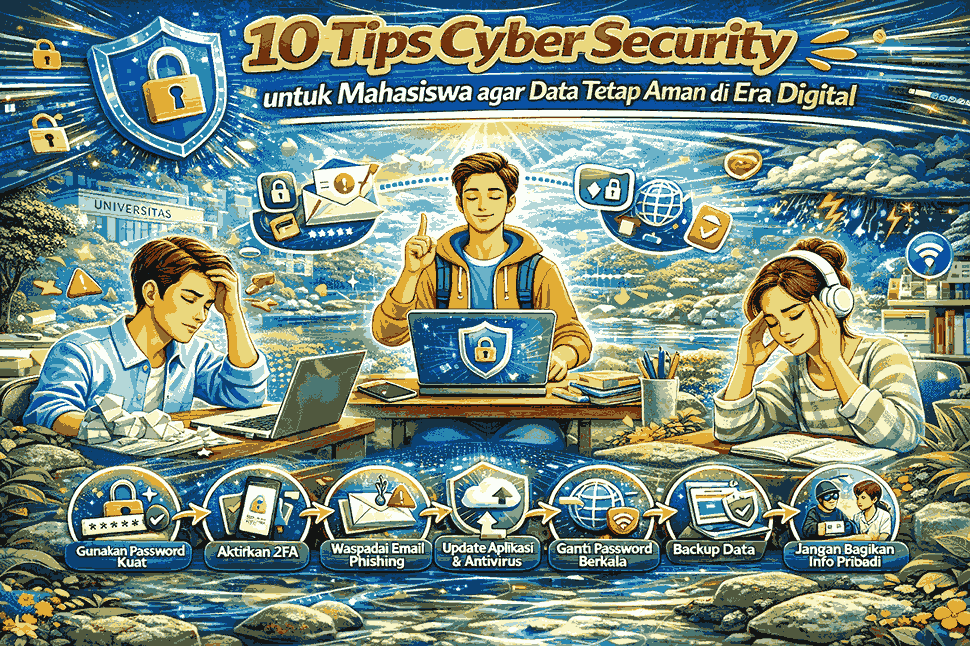 10 Tips Cyber Security untuk Mahasiswa agar Data Tetap Aman di Era Digital