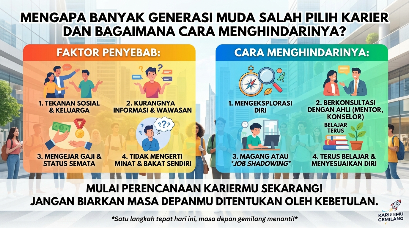 Mengapa Banyak Generasi Muda Salah Pilih Karier dan Bagaimana Cara Menghindarinya?