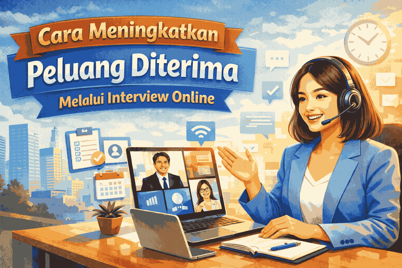 Cara Meningkatkan Peluang Diterima Melalui Interview Online