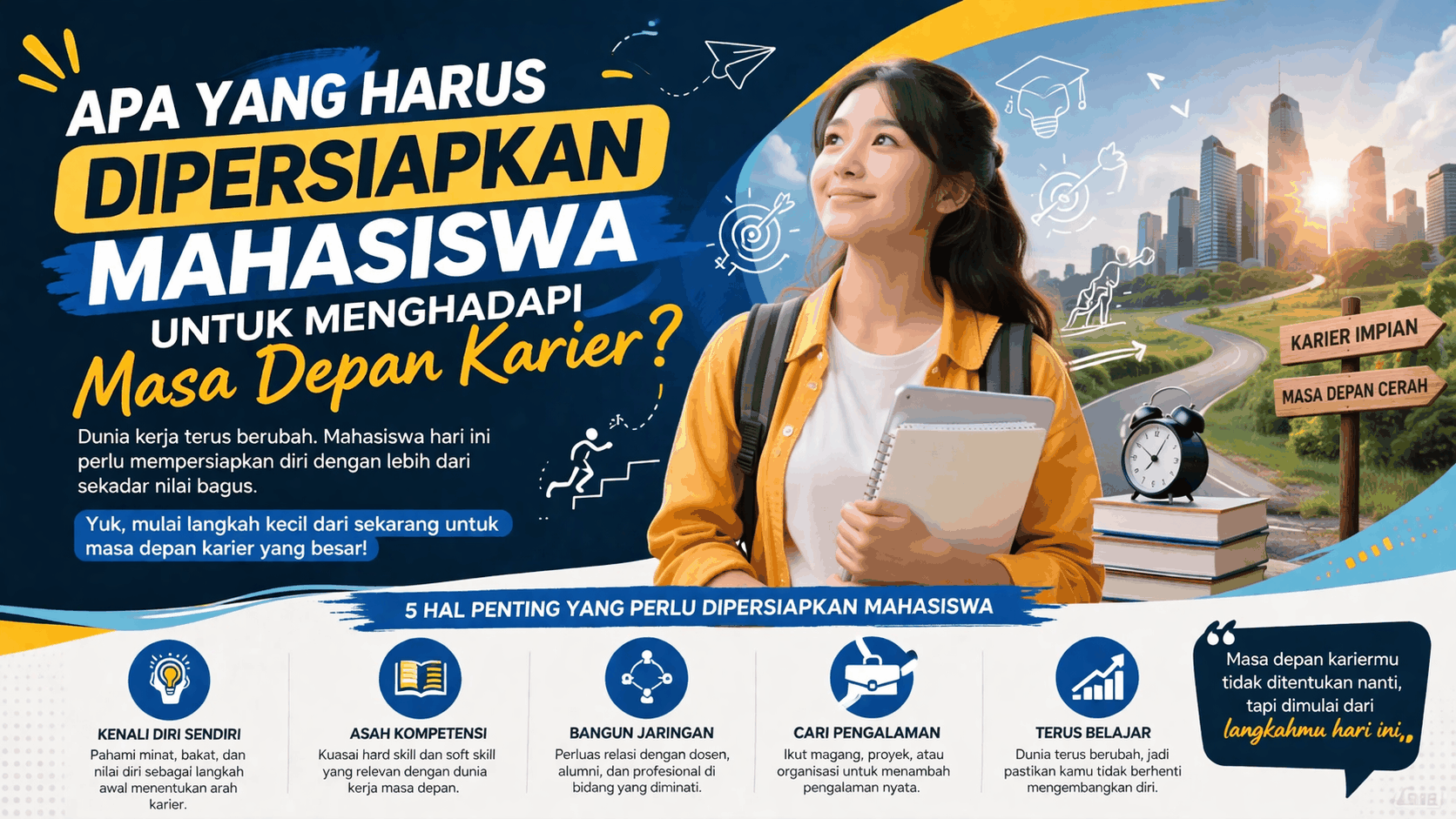 Apa Yang Harus Dipersiapkan Mahasiswa Untuk Menghadapi Masa Depan Karier?