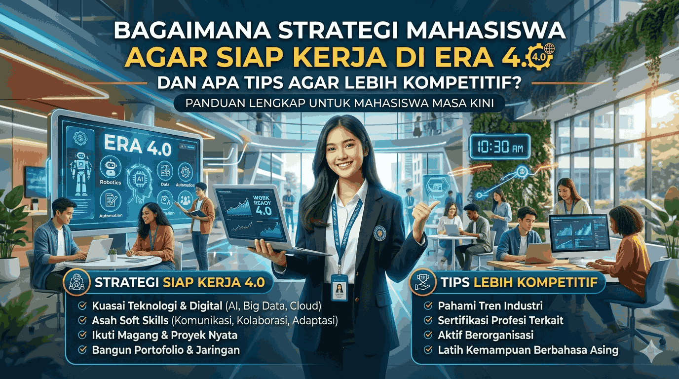 Bagaimana Strategi Mahasiswa agar Siap Kerja di Era 4.0 dan Apa Tips agar Lebih Kompetitif?