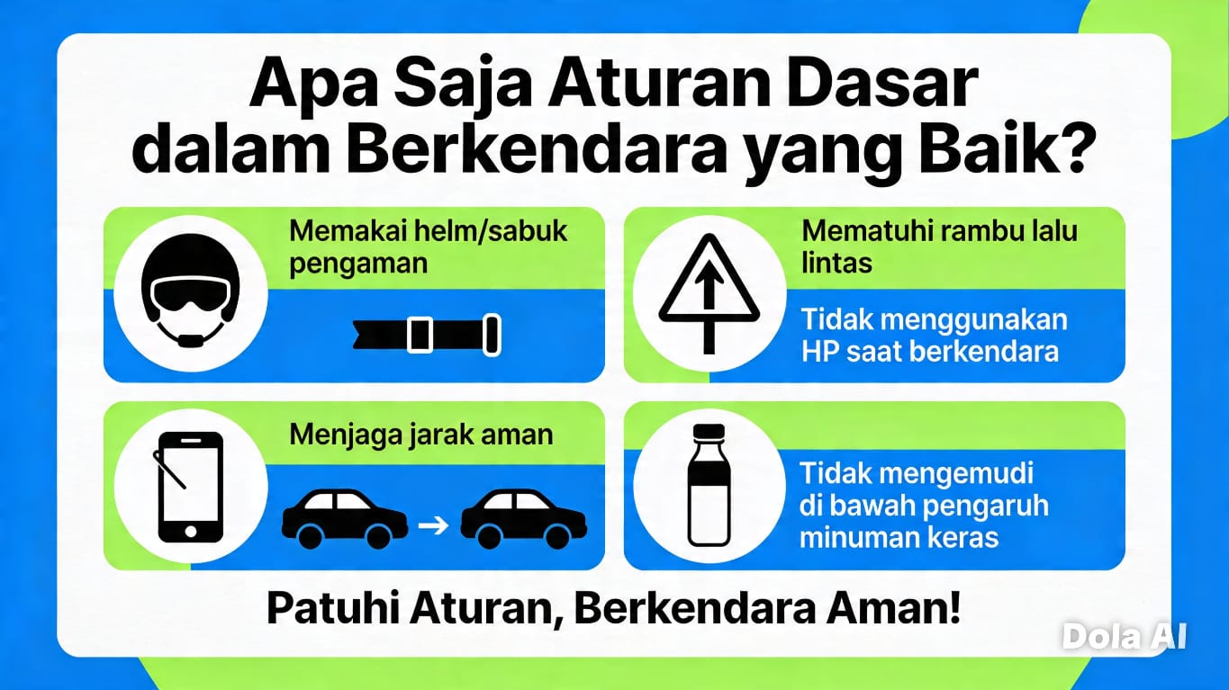 Apa Saja Aturan Dasar dalam Berkendara yang Baik?