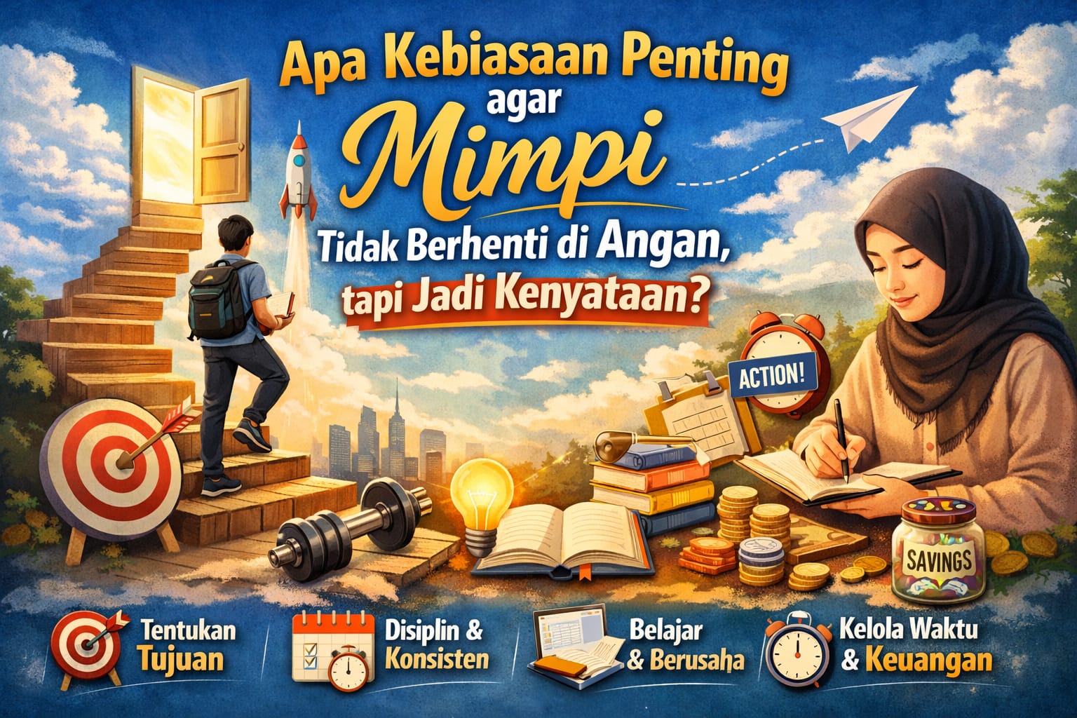 Apa Kebiasaan Penting agar Mimpi Tidak Berhenti di Angan, tapi Jadi Kenyataan?