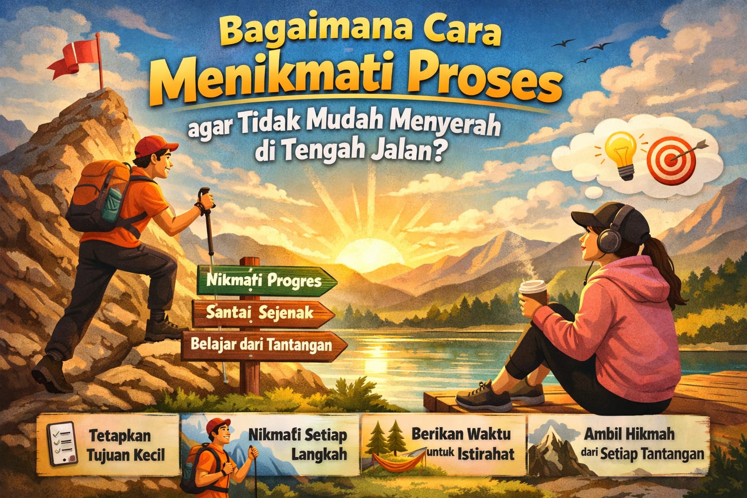 Bagaimana Cara Menikmati Proses agar Tidak Mudah Menyerah di Tengah Jalan?