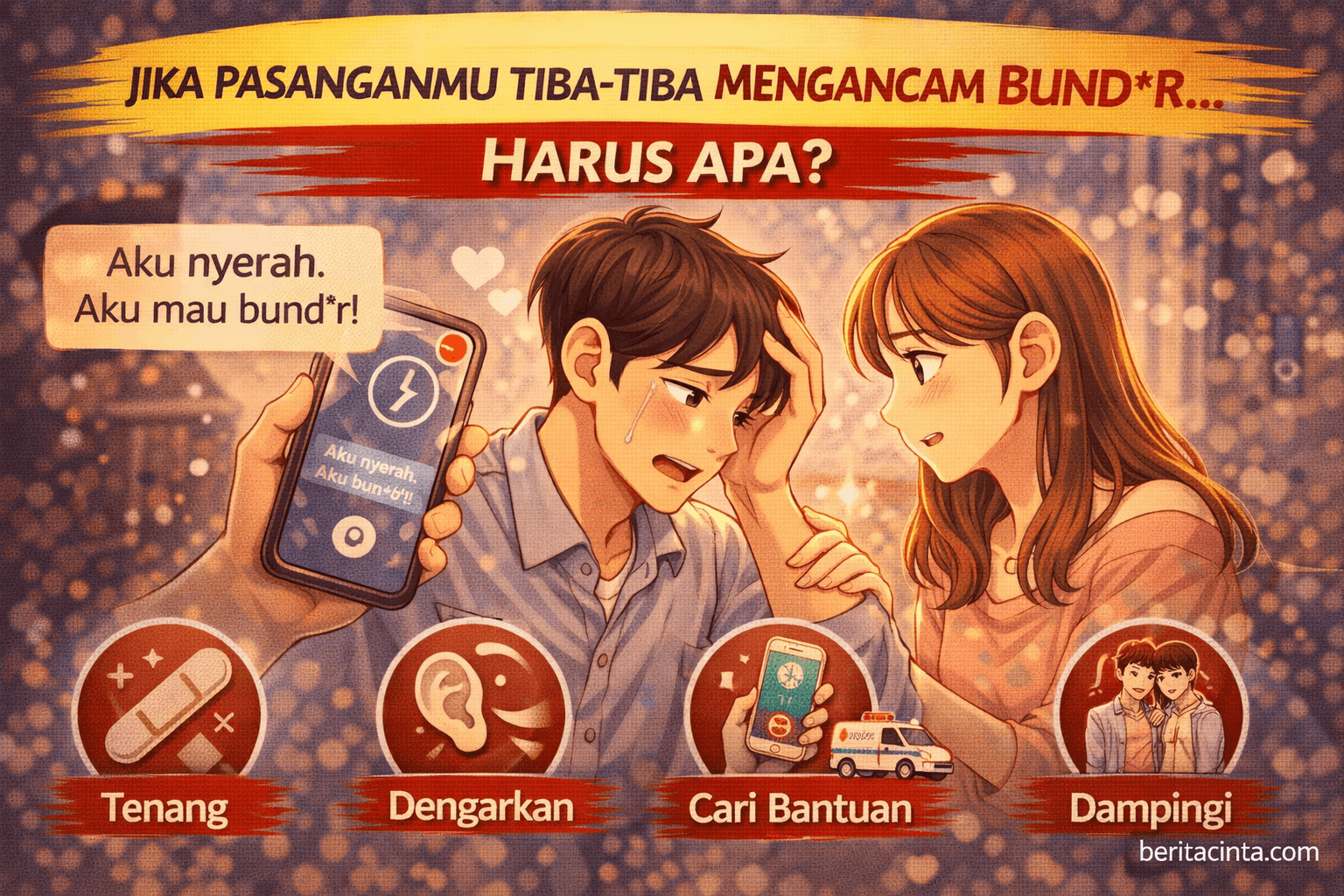 Jika pasanganmu tiba-tiba mengancam bundir, harus apa?