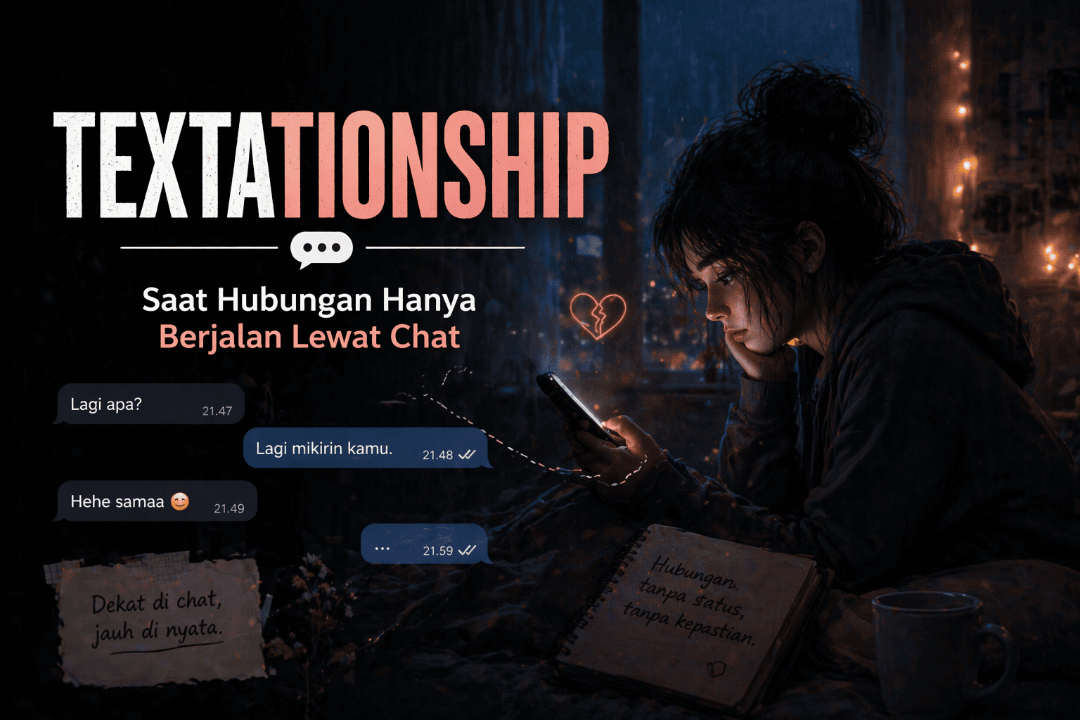 Textationship Saat Hubungan Hanya Berjalan Lewat Chat