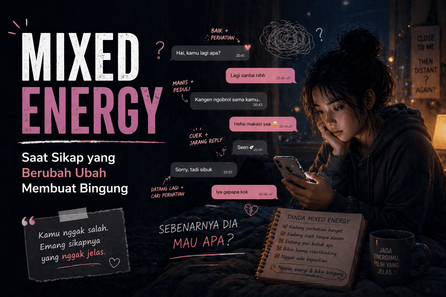 Mixed Energy Saat Sikap yang Berubah Ubah Membuat Bingung