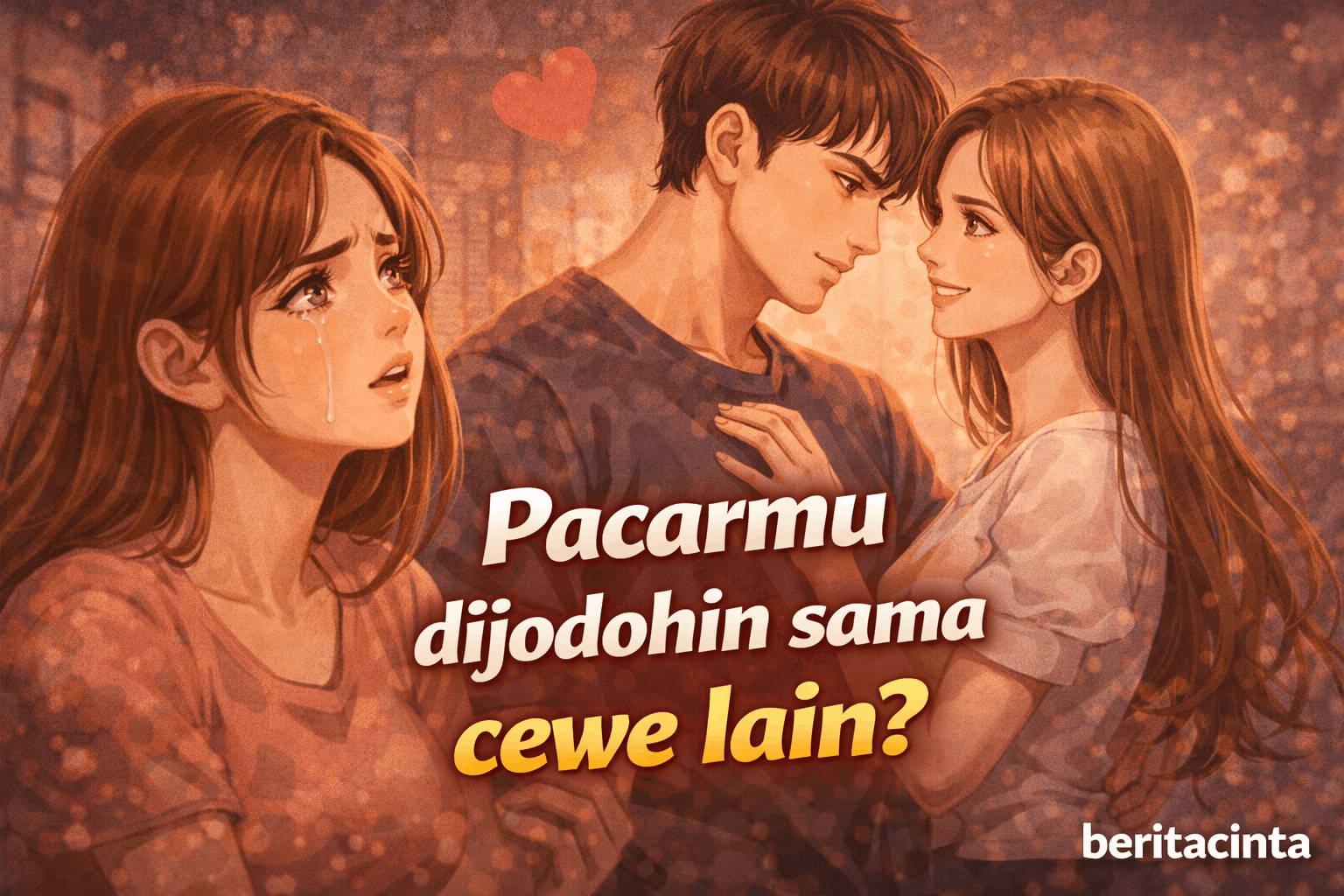 Pacarmu dijodohin sama cewe lain?