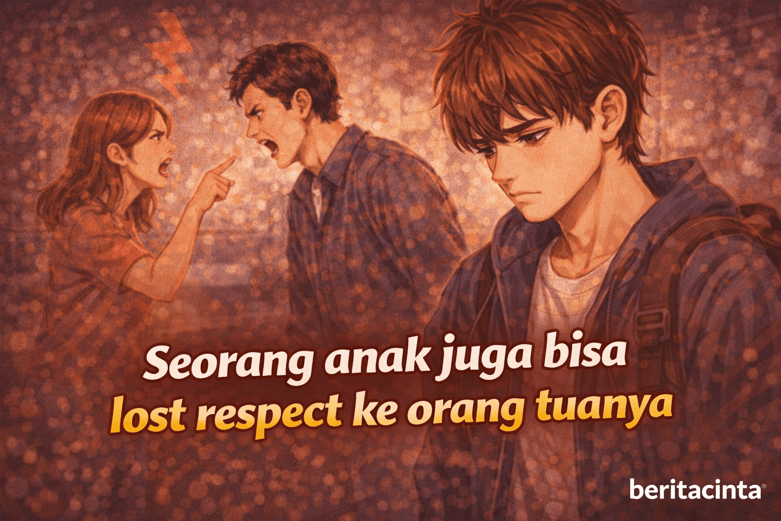 Seorang anak juga bisa lost respect ke orang tuanya
