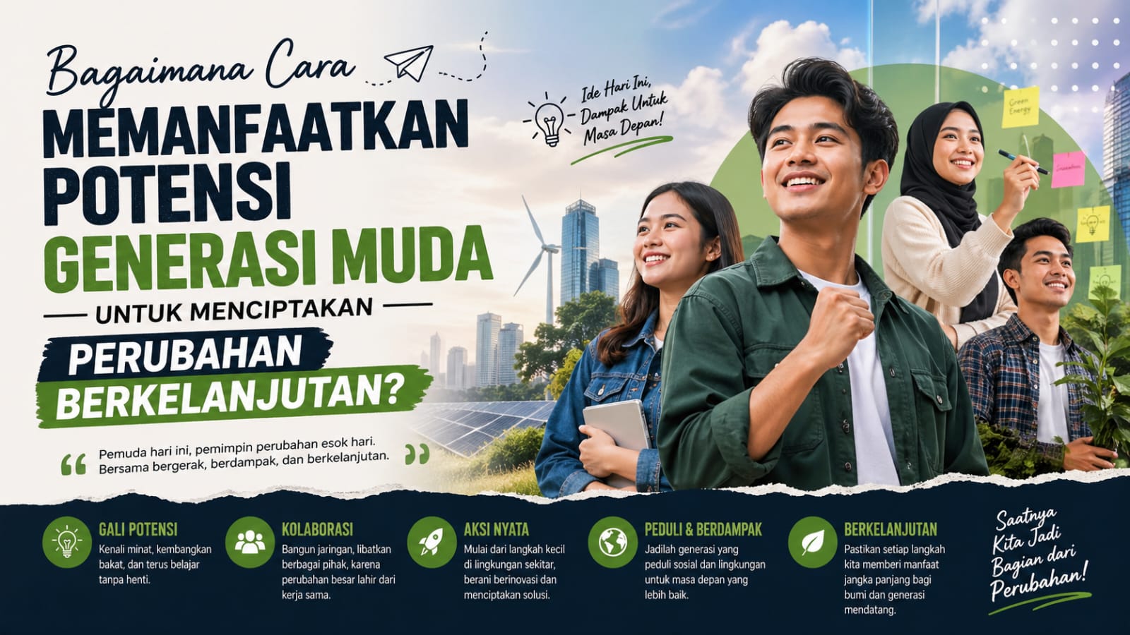 Bagaimana Cara Memanfaatkan Potensi Generasi Muda untuk Menciptakan Perubahan Berkelanjutan?